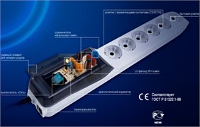 Сетевой фильтр Pilot Pro 1.8м 109677