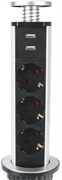 Сетевой удлинитель PREMIER Vertical 3R USB Grey, 1.8м 110106