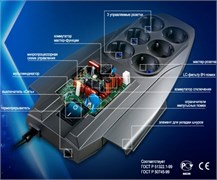 Сетевой фильтр Pilot X-Pro 10м 110658