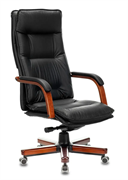 Офисное кресло Бюрократ T-9927 Walnut Black 112078