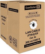 Бухта ExeGate UTP-2-C5e-CCA-S24-IN-PVC-GY-305, 305м 136584