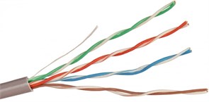 Бухта ExeGate UTP4-C5e-CCA-S26-IN-PVC-GY-305, 305м 136596