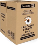 Бухта ExeGate UTP4-C5e-CCA-S24-IN-LSZH-OR-305, 305м 136587