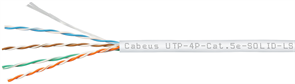 Бухта Cabeus UTP-4P-Cat.5e-SOLID-LSZH-WH-50, 50м 136480