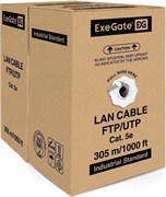 Бухта ExeGate UTP4-C5e-CCA-S24-SW-OUT-PE-BK-305 (EX301081RUS), 305м 136592