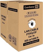 Бухта ExeGate UTP4-C5e-CU-S25-IN-LSZH-GR-305, 305м 136178
