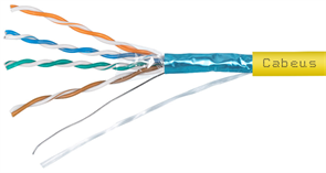 Бухта Cabeus FTP-4P-Cat.5e-SOLID-LSZH-YL, 305м 136299