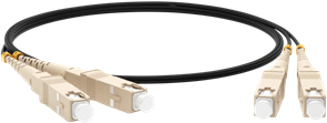Патч-корд Hyperline FC-D2-503-LC/PR-SC/PR-H-3M-LSZH-BK, 3м 134423