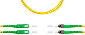 Патч-корд TELCORD ШОС-2x3.0-2SC/A-2ST/A-SM-100м-LSZH-YL, 100м 135743