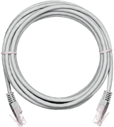 Патч-корд NETLAN EC-PC4UD55B-BC-PVC-030-GY-10, 3м, 10 шт. 134931