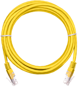 Патч-корд NETLAN EC-PC4UD55B-BC-PVC-030-YL-10, 3м, 10 шт. 134936