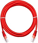 Патч-корд NETLAN EC-PC4UD55B-BC-PVC-100-RD-5, 10м, 5 шт. 134978