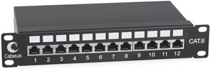 Патч-панель Cabeus PL-12-Cat.6 10"-SH-Dual IDC 138034