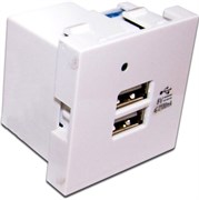 Вставка USB Lanmaster LAN-EZ45X45-2U/R2-WH 137428