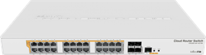 Коммутатор (свитч) MikroTik CRS328-24P-4S+RM 141235