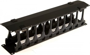 Кабельный органайзер Hyperline CMF-2U-FPL106-MCOV-RAL9005 144578