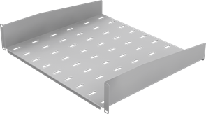 Полка для шкафа/стойки NETLAN EC-SHFR-2U-400-GY 144333