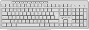 Клавиатура Oklick K225W White 518285