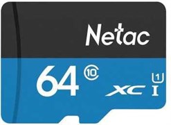 Карта памяти 64GB MicroSD Netac P500 Standard (NT02P500STN-064G-S) 503655