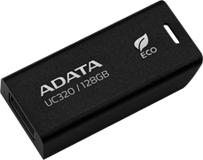 USB Flash накопитель 128GB ADATA UC320 Black 504577