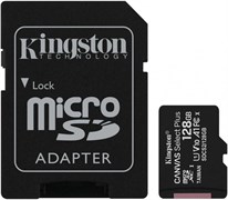 Карта памяти 128GB MicroSD Kingston Canvas Select Plus + SD адаптер (SDCS2/128GB) 503656
