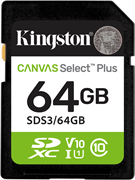 Карта памяти 64GB SD Kingston Canvas Select Plus (SDS3/64GB) 503811