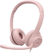 Гарнитура Logitech Stereo Headset H390 USB-A Rose (981-001283) 500049