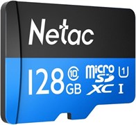 Карта памяти 128GB MicroSD Netac P500 Standard + SD адаптер (NT02P500STN-128G-R) 503847
