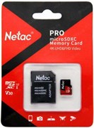 Карта памяти 128GB MicroSD Netac P500 Extreme Pro + SD адаптер (NT02P500PRO-128G-R) 503845