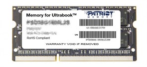 Оперативная память 8GB DDR-III 1600MHz Patriot Low Voltage SO-DIMM (PSD38G1600L2S) 510081