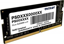 Оперативная память 4GB DDR4 2666MHz Patriot Signature SO-DIMM (PSD44G266682S) 510075