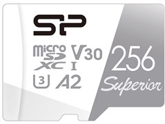 Карта памяти 256GB MicroSD Silicon Power Superio + SD адаптер SD (SP256GBSTXDA2V20SP) 503631