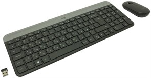 Клавиатура + мышь Logitech MK470 Slim Wireless Combo Black (920-009204/9180) 518523