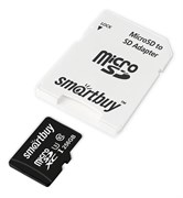 Карта памяти 256GB MicroSD SmartBuy + SD адаптер (SB256GBSDU1A-AD) 503910