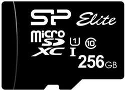 Карта памяти 256GB MicroSD Silicon Power Elite (SP256GBSTXBV1V20) 503899