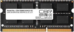 Оперативная память 8GB DDR4 3200MHz CBR SO-DIMM (CD4-SS08G32M22-01) 510355
