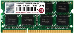 Оперативная память 4GB DDR-III 1333MHz Transcend SO-DIMM (TS512MSK64W3N) OEM 510277