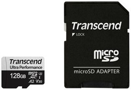 Карта памяти 128GB MicroSD Transcend + SD адаптер (TS128GUSD340S) 503866