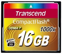 Карта памяти 16GB Compact Flash Transcend 1000x (TS16GCF1000) 503711