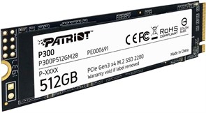 Накопитель SSD 512GB Patriot P300 (P300P512GM28) RTL 507337