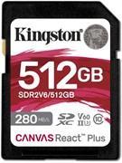 Карта памяти 512GB SD Kingston Canvas React Plus (SDR2V6/512GB) 503942