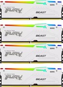 Оперативная память 128GB DDR5 5200MHz Kingston Fury Beast White RGB (KF552C40BWAK4-128) (4x32GB KIT) 510271