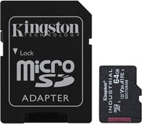 Карта памяти 64GB MicroSD Kingston Industrial + SD адаптер (SDCIT2/64GB) 503786