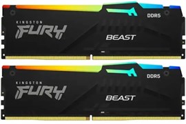 Оперативная память 32GB DDR5 6000MHz Kingston Fury Beast Black RGB (KF560C30BBEAK2-32) (2x16GB KIT) 509918