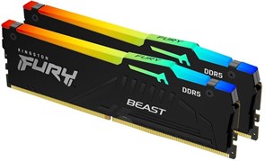 Оперативная память 64GB DDR5 5600MHz Kingston Fury Beast RGB (KF556C36BBEAK2-64) (2x32GB KIT) 510262