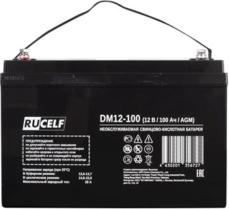 Батарея аккумуляторная  RUCELF DM12-100 224965