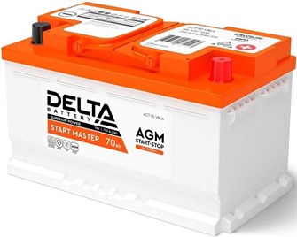 Аккумулятор  Delta START MASTER 70 Ah AGM 225034