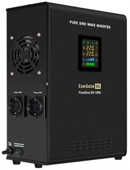 Источник бесперебойного питания  Exegate FineSine SX-1000.LCD.AVR.2SH 225575