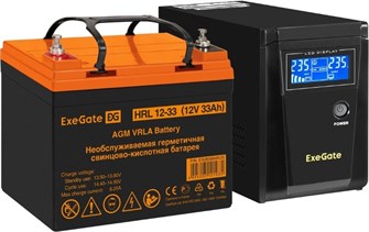 Комплект  Exegate SineTower SZ-600.LCD.AVR.1SH 225586