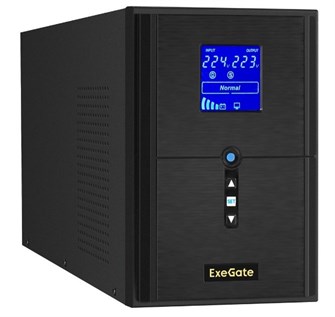 Источник бесперебойного питания  Exegate SineTower SZ-2000.LCD.AVR.3SH.1C13.USB 225617